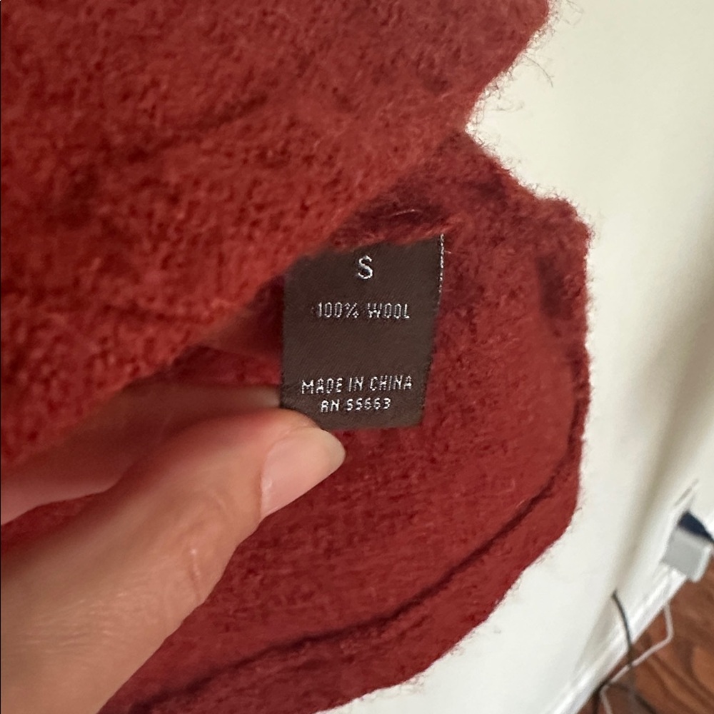 Fenn Wright Manson Rust Wool Coat, Small, Rustic … - image 5